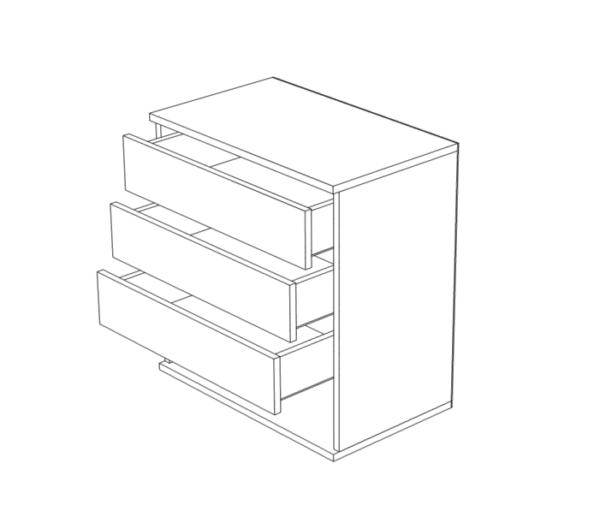 Выдвижные ящики для гардеробного шкафа ВВ-01 (60*35*56.5)
